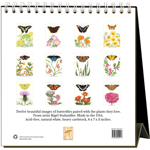 Butterflies 2026 - Desk Calendar