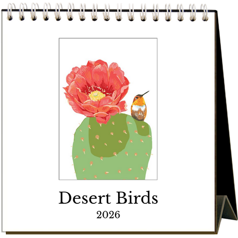 Desert Birds 2026 - Desk Calendar