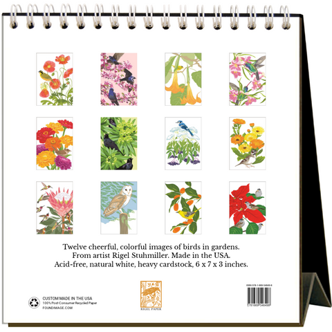 Garden Birds 2026 - Desk Calendar