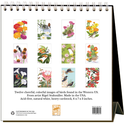 Western Birds 2026 - Desk Calendar