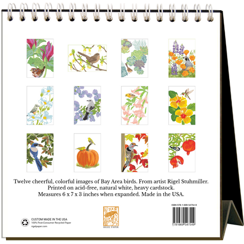 Bay Area Birds 2027 Easel Desk Calendar