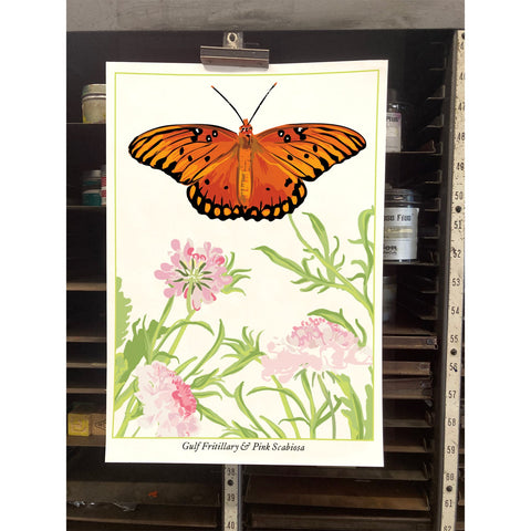 RBU-729 Gulf Fritillary Butterfly