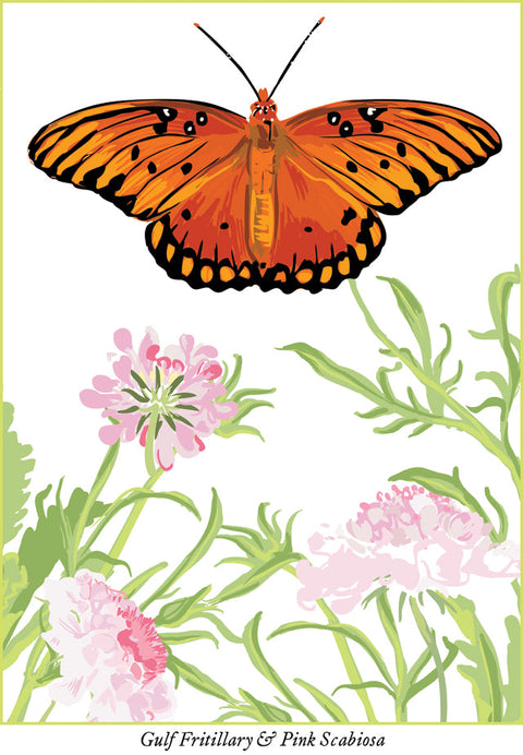 RBU-729 Gulf Fritillary Butterfly