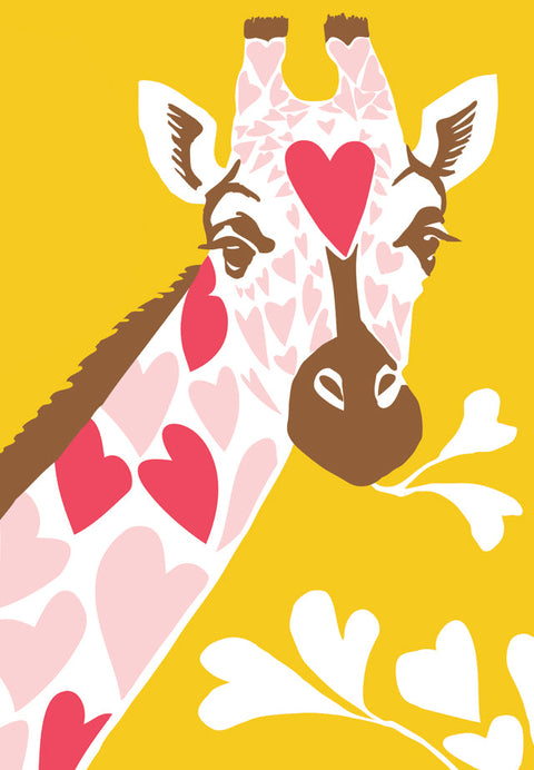 RLO-230 Giraffe with Hearts