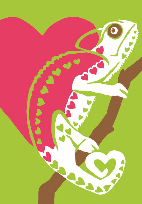 RLO-231 Chameleon with Hearts
