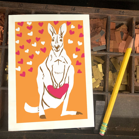 RLO-232 Kangaroo and Hearts