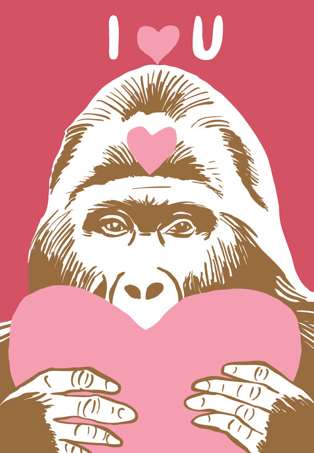 RLO-236 I Love You Gorilla Hearts – Retail.RigelPaper