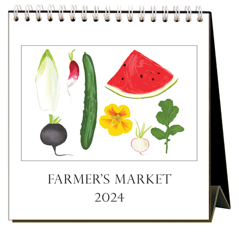 Farmer's Market 2024 Desk Calendar
