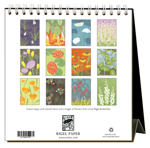 Flowers 2024 Desk Calendar