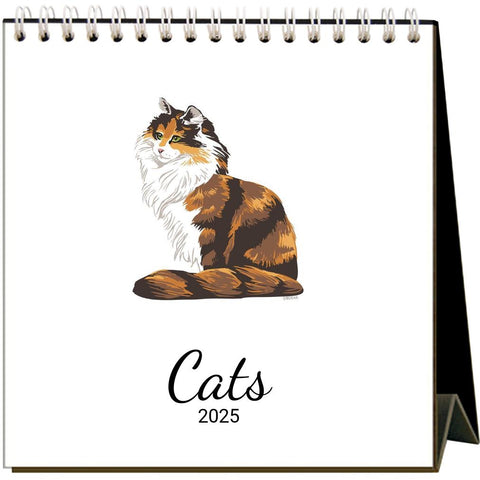 2025 Cats  Desk Calendar